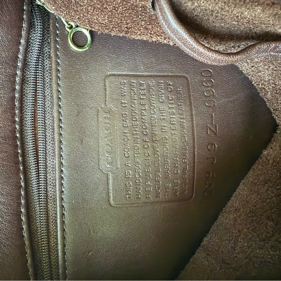 Vintage Coach 9960 Mini Daypack Dark Brown Leather Backpack - Picture 7 of 10